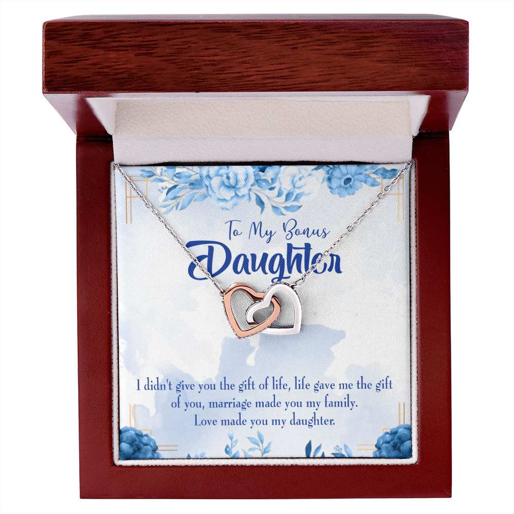 To My Daughter Bonus Daughter Inseparable Necklace